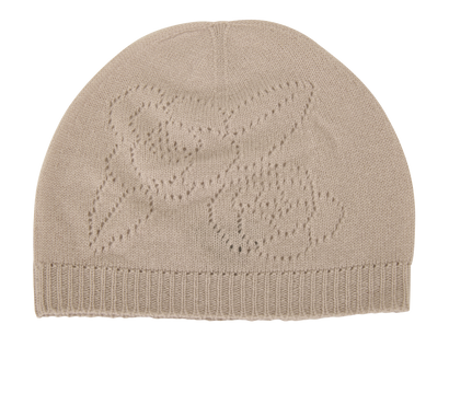 Chanel Rose Knitted Cashmere Beanie, front view